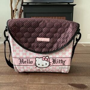 Hello Kitty 2013 Tupperware Pink and Brown Shoulder Bag Complete Set